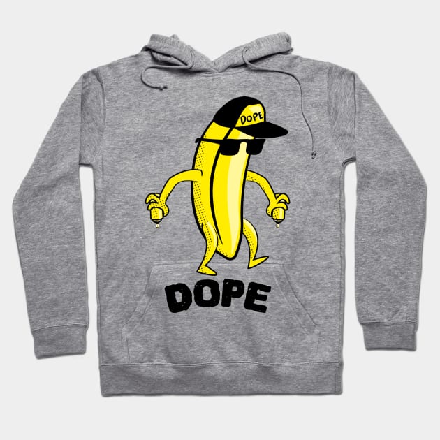 Dope Banana Funny Animation LOL Yellow Hoodie by ToddHeal